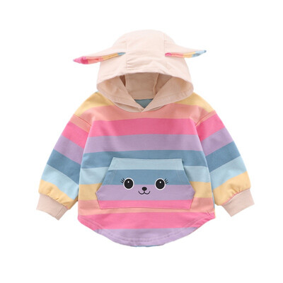 Toddler Spring Autumn Casual Sweatshirt Fashion Baby Girl Colorful Striped Printing Long Sleeve Hoodie Kids Hooded Sweatshirts
Toddler Spring Autumn Casual Sweatshirt Fashion Baby Girl Colorful Striped Printing Long Sleeve Hoodie Kids Hooded Sweatshirts