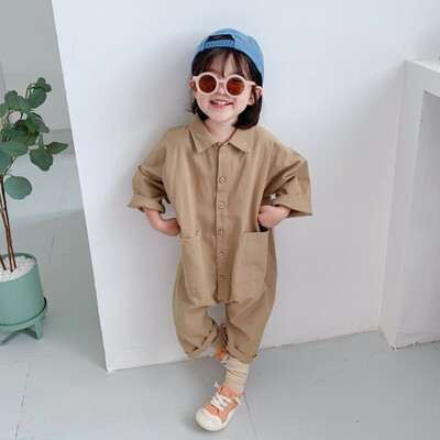 Baby Clothes 1-7T Children Autumn Winter Button Lapel Long Sleeves Solid Color Girls Boys Denim Jumpsuit Climb Soft Romper
Baby Clothes 1-7T Children Autumn Winter Button Lapel Long Sleeves Solid Color Girls Boys Denim Jumpsuit Climb Soft Romper