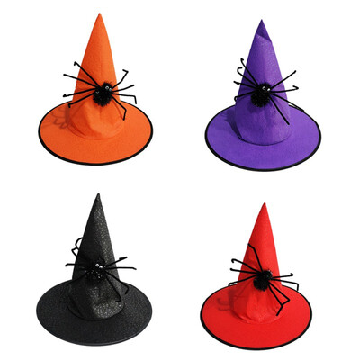 Non-Woven Witch Hat With Artificial Spider Masquerade Costume Performance Cosplay Cap Halloween Party Hat For Kids And Adults H
Non-Woven Witch Hat With Artificial Spider Masquerade Costume Performance Cosplay Cap Halloween Party Hat For Kids And Adults H