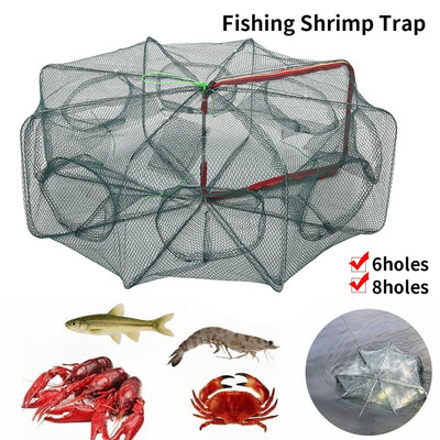 68 Holes Automatic Fishing Net Shrimp Cage Nylon Foldable Crab Fish Trap Cast Fishing Tool
68 Holes Automatic Fishing Net Shrimp Cage Nylon Foldable Crab Fish Trap Cast Fishing Tool