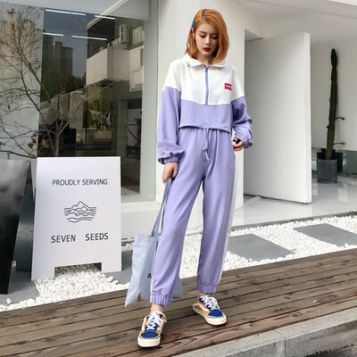 Autumn New Loose Casual Color Patchwork Women Sets Hip Hop Style Crop Top Harlan Pants 2 Pieces Sets -XL
Autumn New Loose Casual Color Patchwork Women Sets Hip Hop Style Crop Top Harlan Pants 2 Pieces Sets -XL