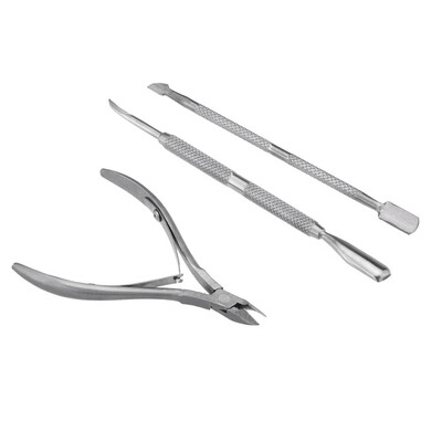 3pcs Cuticle Manicure Scissor Stainless Steel Nipper Cutter Nail Art Clipper Tool for Trim Dead Skin&Hangnail
3pcs Cuticle Manicure Scissor Stainless Steel Nipper Cutter Nail Art Clipper Tool for Trim Dead Skin&Hangnail
