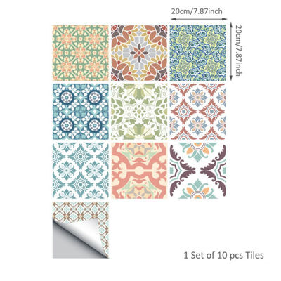 10PcsSet Thickened PVC Tile Stickers Square Removable Waterproof Self-Adhesive Wall Decor Murals for Bathroom Kitchen Bedroom
10PcsSet Thickened PVC Tile Stickers Square Removable Waterproof Self-Adhesive Wall Decor Murals for Bathroom Kitchen Bedroom