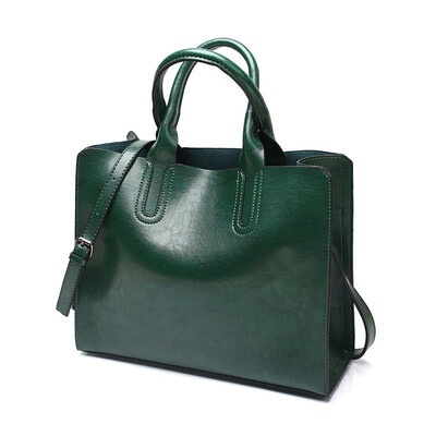 New Fashion Handbags Trade Shoulder Cross Oil Wax Bag