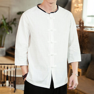 Toponeto Mens Vintage Casual Pure Color Cotton Linen Three Quarter Sleeve Shirts Tops
Toponeto Mens Vintage Casual Pure Color Cotton Linen Three Quarter Sleeve Shirts Tops