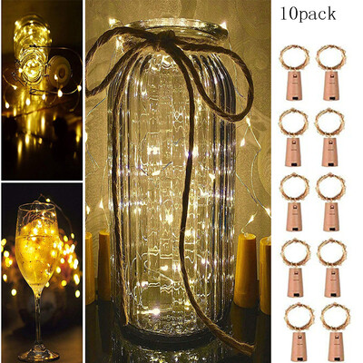 Gobestart 10Pcs Cork Shaped LED Night Light Starry Light Wine Bottle Lamp For Party Decor
Gobestart 10Pcs Cork Shaped LED Night Light Starry Light Wine Bottle Lamp For Party Decor