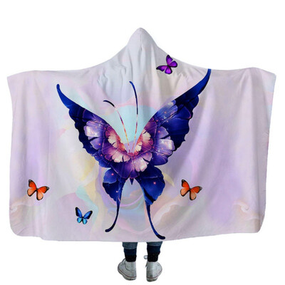 Wearable Blanket Butterfly Printed Hooded Blanket For Adults Sherpa Fleece Winter Throw Blanket Hoodie Blanket Travel Mantle
Wearable Blanket Butterfly Printed Hooded Blanket For Adults Sherpa Fleece Winter Throw Blanket Hoodie Blanket Travel Mantle