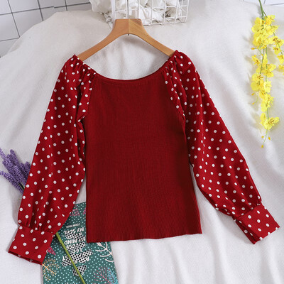 Korean Style Sweaters Word Shoulder Stitching Temperament Slim Long-sleeved Sweaters Yellow Code
Korean Style Sweaters Word Shoulder Stitching Temperament Slim Long-sleeved Sweaters Yellow Code
