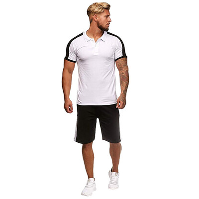 Toponeto Mens Summer Leisure Stripe Color Collision Short Sleeve Shorts Sports Thin Sets
Toponeto Mens Summer Leisure Stripe Color Collision Short Sleeve Shorts Sports Thin Sets
