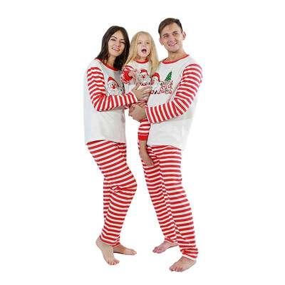 Christmas Family Parent-child Suit Stripes Printing Home Service Cotton Soft Two-piece Pajamas Children Clothing Red 120
Christmas Family Parent-child Suit Stripes Printing Home Service Cotton Soft Two-piece Pajamas Children Clothing Red 120