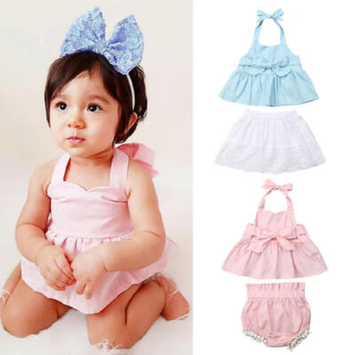 UK Toddler Baby Girl Clothes Strap Vest Bow Top Shirt Shorts Skirt Summer Outfit
UK Toddler Baby Girl Clothes Strap Vest Bow Top Shirt Shorts Skirt Summer Outfit