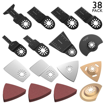 100pcs38pcs High Carbon Steel Bi-metal Saw Blades Triangular Semicircle Fiberboard Cutting Wood Mix Oscillating Multitool
100pcs38pcs High Carbon Steel Bi-metal Saw Blades Triangular Semicircle Fiberboard Cutting Wood Mix Oscillating Multitool
