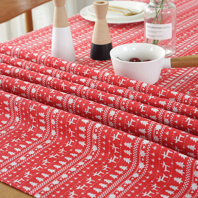 Christmas Tablecloth Red Christmas Tree Elk Cotton And Linen Tablecloth Party Table Decoration
Christmas Tablecloth Red Christmas Tree Elk Cotton And Linen Tablecloth Party Table Decoration