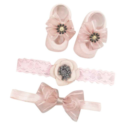Newborn Baby Cartoon Bowknot Flower Design Cotton Socks With Hairband Photography Props Set
Newborn Baby Cartoon Bowknot Flower Design Cotton Socks With Hairband Photography Props Set