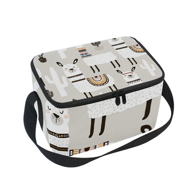 ALAZA Lunch Box Insulated White Llama Lunch Bag Large Cooler Tote Bag for Men Women
ALAZA Lunch Box Insulated White Llama Lunch Bag Large Cooler Tote Bag for Men Women