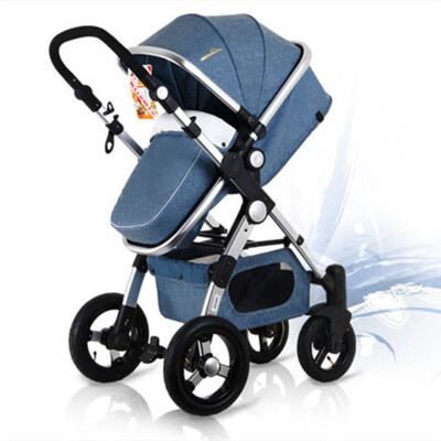 Baby Stroller 3 in 1 with Car Seat For Newborn High View Pram Folding Baby Carriage Travel System