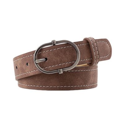 

New Wild Belt For Women Casual Long Section Retro Word Buckle Imitation Leather Fashion Belt Women