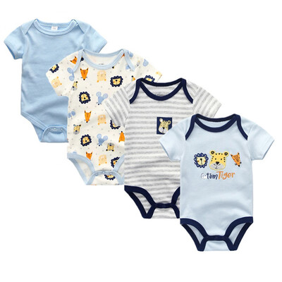 4PCSLot Baby Clothing Sets Baby Girls Clothes Rpmpers Newborn 0-12M 100Cotton Print Short Sleeve Baby Boys Clothes Bodysuits
4PCSLot Baby Clothing Sets Baby Girls Clothes Rpmpers Newborn 0-12M 100Cotton Print Short Sleeve Baby Boys Clothes Bodysuits