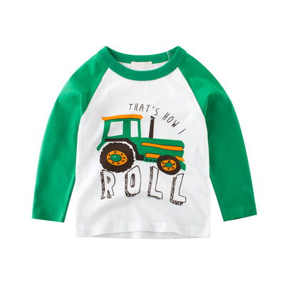2018 Cartoon Cotton Autumn Shirt Boy Girls Kids Clothing Children T-shirts Dinosaur Print Long Sleeve T Shirts Stripes Tops
2018 Cartoon Cotton Autumn Shirt Boy Girls Kids Clothing Children T-shirts Dinosaur Print Long Sleeve T Shirts Stripes Tops