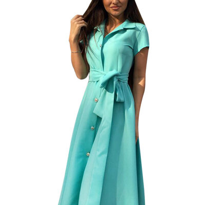 2017 New Fashion Women Summer Casual Shirt Dress Party Evening Long Max Dress Plus Size S4
2017 New Fashion Women Summer Casual Shirt Dress Party Evening Long Max Dress Plus Size S4