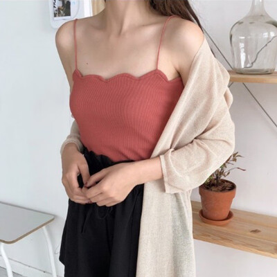 Summer Sexy Camis Women Crop Top Sleeveless Lacework Shirt Sexy Slim Lady Bralette Tops Strap Skinny Knitted Camisole
Summer Sexy Camis Women Crop Top Sleeveless Lacework Shirt Sexy Slim Lady Bralette Tops Strap Skinny Knitted Camisole