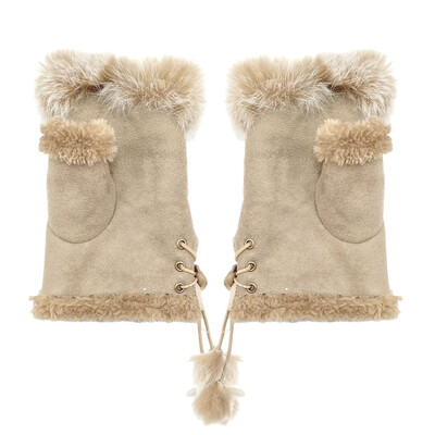 Womens Thick Plush Fingerless Gloves Mittens Cute Solid Winter Faux Fur Half Finger Gloves Fur Lined Coral Fleece String Gloves
Womens Thick Plush Fingerless Gloves Mittens Cute Solid Winter Faux Fur Half Finger Gloves Fur Lined Coral Fleece String Gloves