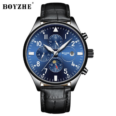 BOYZHE WL002-P Watch Brand Luminous Waterproof Business Full-automatic Mechanical Men Leather Wrist Watch with Gift Box
BOYZHE WL002-P Watch Brand Luminous Waterproof Business Full-automatic Mechanical Men Leather Wrist Watch with Gift Box