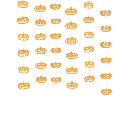 Happy Halloween Hanging Paper Banner Garland 36 Paper Pieces 6pcs 15m Strings Halloween Decor Props--Pumpkin
Happy Halloween Hanging Paper Banner Garland 36 Paper Pieces 6pcs 15m Strings Halloween Decor Props--Pumpkin