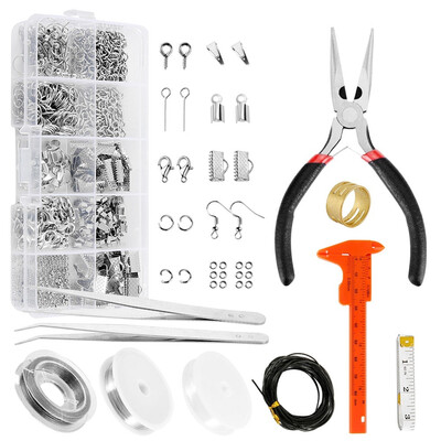 1 Set DIY Jewellery Making Kit Pliers Silver Beads Wire Starter Tool Wire Jewelry Making Starter Kit Jewelry Repair Tools
1 Set DIY Jewellery Making Kit Pliers Silver Beads Wire Starter Tool Wire Jewelry Making Starter Kit Jewelry Repair Tools