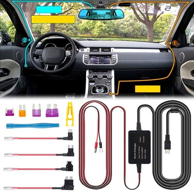Dash Cam Hardwire Kit Mini USB Hard Wire Car Charger Cable Kit 12V to 5V for Dash Cameras GPS
Dash Cam Hardwire Kit Mini USB Hard Wire Car Charger Cable Kit 12V to 5V for Dash Cameras GPS
