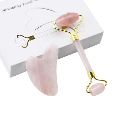 Rose Quartz Roller Set Face Massager Natural Jade Facial Slimming Massage Roller Stone Gua Sha Scraping Tool Beauty Care Set Gift
Rose Quartz Roller Set Face Massager Natural Jade Facial Slimming Massage Roller Stone Gua Sha Scraping Tool Beauty Care Set Gift