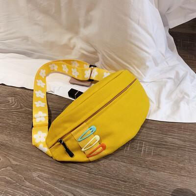 Tailored Women Fashion Cute Hairclip Bags Canvas Shoulder Bags Crossbody Bag Chest Bags