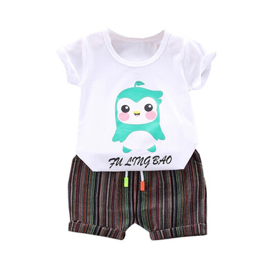 Baby Boys Clothes Summer Children Casual Short Sleeve Cartoon Print T-shirt TopsShorts Costume Set
Baby Boys Clothes Summer Children Casual Short Sleeve Cartoon Print T-shirt TopsShorts Costume Set