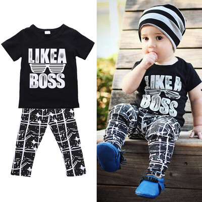 Summer Baby Boy Adorable Letter Short Sleeve Shirt BlousePants 2pcs Casual Outfits Clothes Set 2019 New Baby Boys Clothes
Summer Baby Boy Adorable Letter Short Sleeve Shirt BlousePants 2pcs Casual Outfits Clothes Set 2019 New Baby Boys Clothes