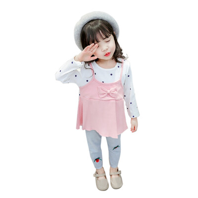 Autumn Cute Set Baby Girls Casual Fake 2 Piece Long Sleeve Polka Dot Pattern T-shirt TopsPants Suits Costume Set
Autumn Cute Set Baby Girls Casual Fake 2 Piece Long Sleeve Polka Dot Pattern T-shirt TopsPants Suits Costume Set