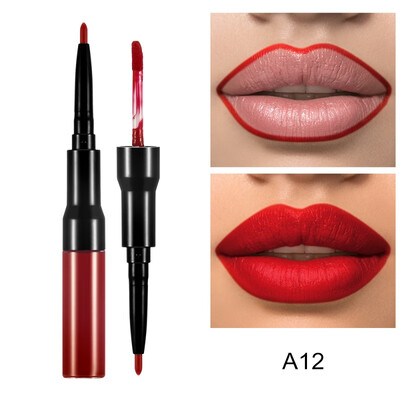 Double Headed Makeup Lipstick Long Lasting Pigments Waterproof Lip Liner Gloss Matte Liquid Lipstick Pen Nude Makeup Tool
Double Headed Makeup Lipstick Long Lasting Pigments Waterproof Lip Liner Gloss Matte Liquid Lipstick Pen Nude Makeup Tool