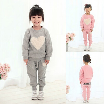 2pcsset Kids Girls Heart Pullover Jumper Hoodies Top Pants Casual Outfits Set Tracksuit
2pcsset Kids Girls Heart Pullover Jumper Hoodies Top Pants Casual Outfits Set Tracksuit