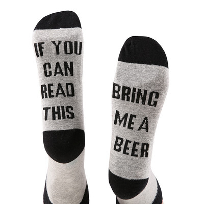 EFINNY Funny Warm Spring Socks Unisex IF YOU CAN READ THIS BRING ME A BEER Letter Printed Fashion Socks Cotton Socks TY79
EFINNY Funny Warm Spring Socks Unisex IF YOU CAN READ THIS BRING ME A BEER Letter Printed Fashion Socks Cotton Socks TY79