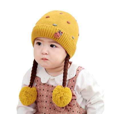 Winter Warm Toddler Baby Girl Earflap Hat Kids Knit Beanie Cute Embroidery Caps With Fake Braid New
Winter Warm Toddler Baby Girl Earflap Hat Kids Knit Beanie Cute Embroidery Caps With Fake Braid New