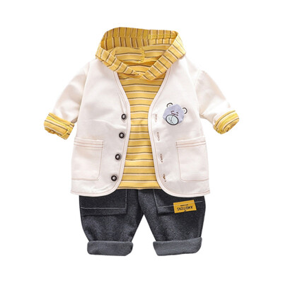 New Autumn Baby Boy Clothes 0-3T Trend Casual Long-sleeved Childrens Sets Top Pants Coat Three-piece Toddler Boy 3pcs Suits
New Autumn Baby Boy Clothes 0-3T Trend Casual Long-sleeved Childrens Sets Top Pants Coat Three-piece Toddler Boy 3pcs Suits