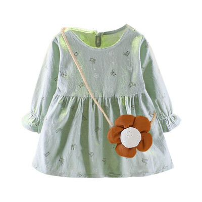 Cute Cartoon Pattern 2Pcs Baby Girls Dress Sets Kids Cherry Longs Sleeve Dresses Casual Clothes With Bag
Cute Cartoon Pattern 2Pcs Baby Girls Dress Sets Kids Cherry Longs Sleeve Dresses Casual Clothes With Bag