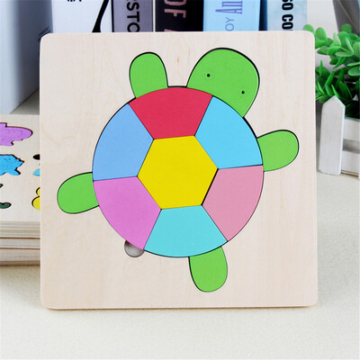 Tailored Wooden Animal Puzzle Educational Developmental Baby Kids Training Toy