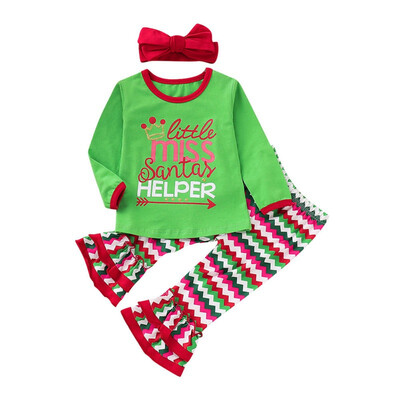 3Pcs Christmas Set Clothes Cute Infant Baby Girls Wave Pattern Cotton Romper Pants Headband 3pcs Outfits Sets
3Pcs Christmas Set Clothes Cute Infant Baby Girls Wave Pattern Cotton Romper Pants Headband 3pcs Outfits Sets