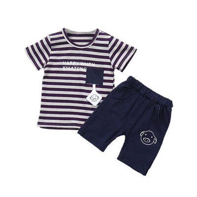 Summer Baby Boys Girls Short Sleeve Stripe Letter Print Tops T-shirt Shorts Toddler Casual Outfits Sets
Summer Baby Boys Girls Short Sleeve Stripe Letter Print Tops T-shirt Shorts Toddler Casual Outfits Sets