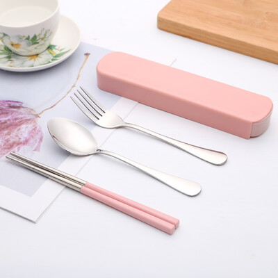 Portable two-piece creative tableware Stainless steel cutlery European style Solid color tableware
Portable two-piece creative tableware Stainless steel cutlery European style Solid color tableware