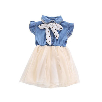 Fashion Summer Baby Girls Dress Denim Patchwork Design Flare Sleeve Dress Kids Clothes Cute Toddler Pageant Sundress
Fashion Summer Baby Girls Dress Denim Patchwork Design Flare Sleeve Dress Kids Clothes Cute Toddler Pageant Sundress