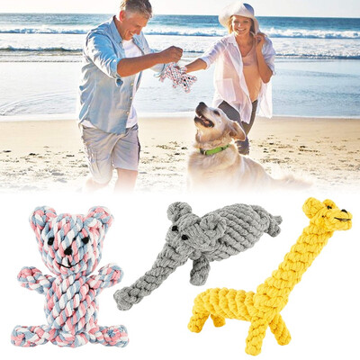 Dog Pet Puppy Chew Toys for Teething Boredom Dogs Rope Ball Knot Training Teeth Dogs Treats Toys for Small Middle Dog
Dog Pet Puppy Chew Toys for Teething Boredom Dogs Rope Ball Knot Training Teeth Dogs Treats Toys for Small Middle Dog