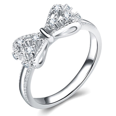 New Elegant finger Bow Crystal ring Diamond wedding Engaged Rings jewelry Crystal Bow Rings For women
New Elegant finger Bow Crystal ring Diamond wedding Engaged Rings jewelry Crystal Bow Rings For women