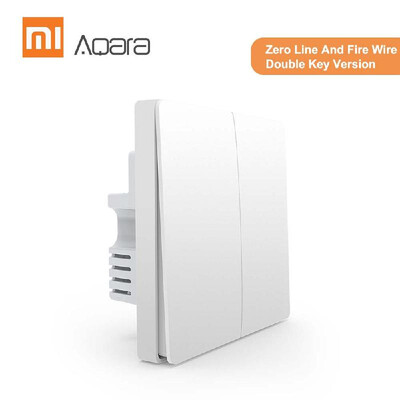 Aqara QBKG12LM Wall Switch Intelligent Home Switching Remote Control Home Kit Mi Home AppZero Line And Fire Wire Double Key Versi
Aqara QBKG12LM Wall Switch Intelligent Home Switching Remote Control Home Kit Mi Home AppZero Line And Fire Wire Double Key Versi