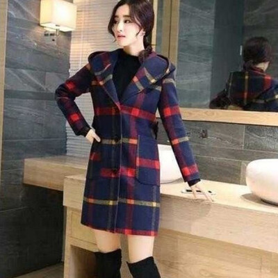 New Women Korean Winter Overcoat Coat Loose Plus Size Jacket Long Sleeve Hooded Mid-long Plaid Outwear Femme Hiver Elegant
New Women Korean Winter Overcoat Coat Loose Plus Size Jacket Long Sleeve Hooded Mid-long Plaid Outwear Femme Hiver Elegant